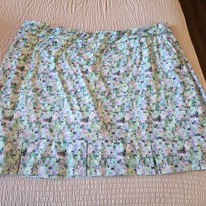 EP NY Sponge Tile Print 17.5" Pull On Skort- XXL
